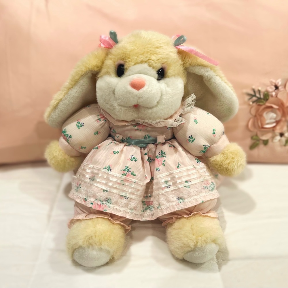 Vintage 1994 American Design Bunny Rabbit with Floral Dress